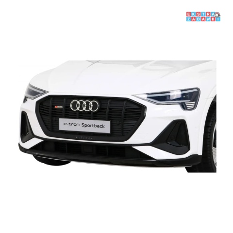 [QLS-6688] Audi E-Tron Sportback na akumulator 4x25W 12V/7Ah Pilot Wolny Start MP3 LED - biały