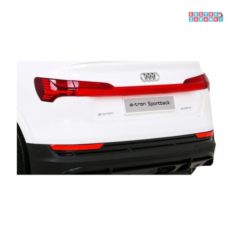 [QLS-6688] Audi E-Tron Sportback na akumulator 4x25W 12V/7Ah Pilot Wolny Start MP3 LED - biały
