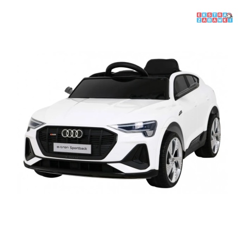 [QLS-6688] Audi E-Tron Sportback na akumulator 4x25W 12V/7Ah Pilot Wolny Start MP3 LED - biały