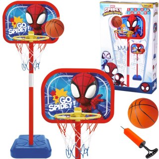 [SP0880] Zestaw do koszykówki Spidey regulowany kosz piłka 14 cm