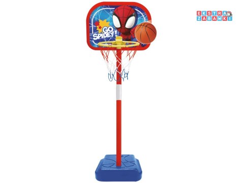 [SP0880] Zestaw do koszykówki Spidey regulowany kosz piłka 14 cm