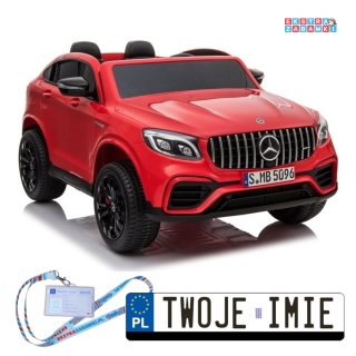 [4127] Mercedes GLC 63S na akumulator 4x45W 12V/10AH EVA led pilot - czerwony