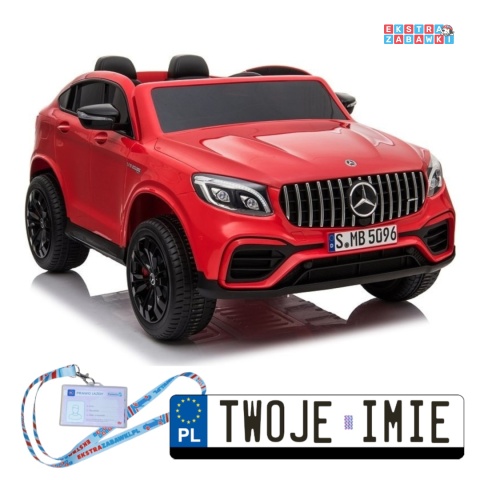 [4127] Mercedes GLC 63S na akumulator 4x45W 12V/10AH EVA led pilot - czerwony