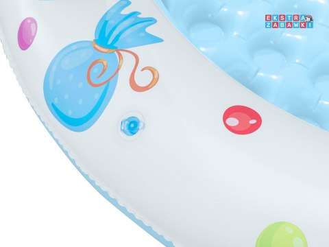 Bestway Basenik z daszkiem i dmuchanym dnem NIEBIESKO-BIAŁY 104cm 52638