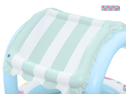 Bestway Basenik z daszkiem i dmuchanym dnem NIEBIESKO-BIAŁY 104cm 52638