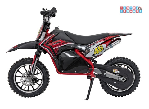Czerwony Motor Renegade 50R na akumulator - 1x500W 36V/9Ah do 70 kg, pompowane koła, kluczyk - [HP110E-A]