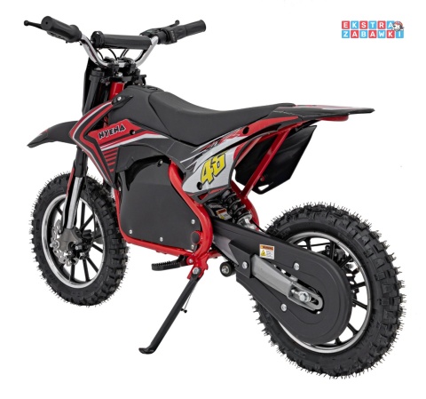 Czerwony Motor Renegade 50R na akumulator - 1x500W 36V/9Ah do 70 kg, pompowane koła, kluczyk - [HP110E-A]