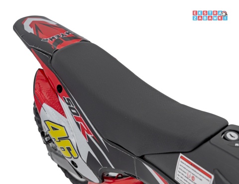 Czerwony Motor Renegade 50R na akumulator - 1x500W 36V/9Ah do 70 kg, pompowane koła, kluczyk - [HP110E-A]