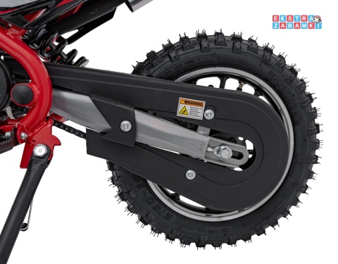 Czerwony Motor Renegade 50R na akumulator - 1x500W 36V/9Ah do 70 kg, pompowane koła, kluczyk - [HP110E-A]