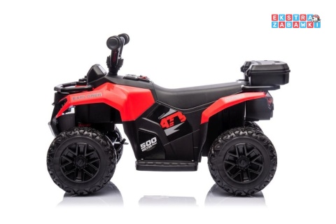 Czerwony Quad GTS1155 na akumulator - 1x35W, 6V/4.5Ah, EVA, LED, panel muzyczny, 2 km/h [19944]