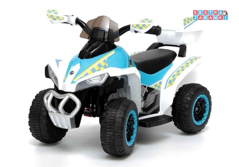 Niebieski Quad GTS1188-A na akumulator - 1x45W, 6V/4.5Ah, do 3 km/h, światła LED [6457]