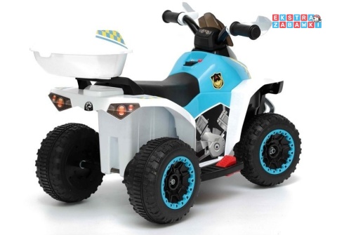 Niebieski Quad GTS1188-A na akumulator - 1x45W, 6V/4.5Ah, do 3 km/h, światła LED [6457]