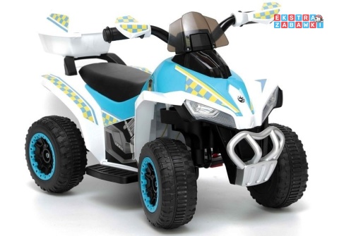 Niebieski Quad GTS1188-A na akumulator - 1x45W, 6V/4.5Ah, do 3 km/h, światła LED [6457]
