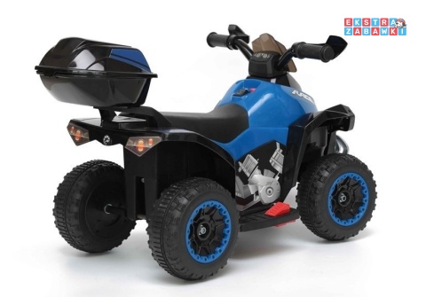 Niebieski Quad GTS1188-A na akumulator - 1x45W, 6V/4.5Ah, do 3 km/h, światła LED [6454]