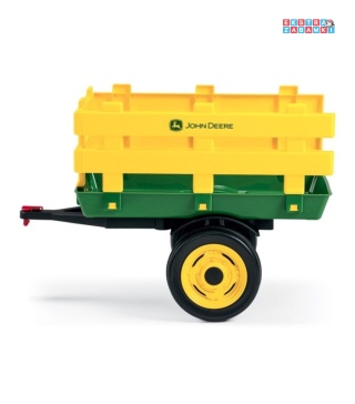 PRZYCZEPKA JOHN DEERE PEG PEREGO MINI NACZEPA DO TRAKTORA KOPARKI