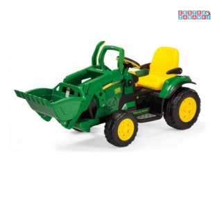 Zestaw koparka z przyczepką John Deere Peg Perego 2x165W 12V/9Ah + pokrowiec L