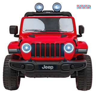 [outlet] [JWR555] Jeep Wrangler Rubicon 4x45W 12V/14Ah EVA, pokrowiec, pilot, LED, MP3, BT - czerwony