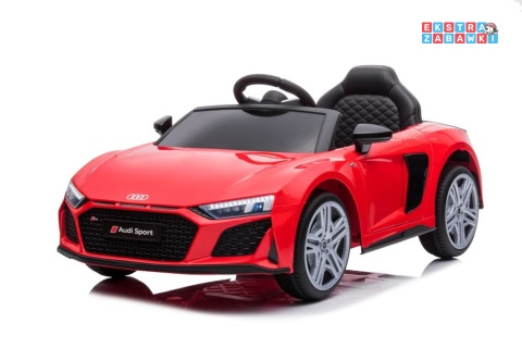 Czerwone Audi R8 Lift A300 na akumulator - 2x45W 12V/4.5Ah, pilot, EVA, ekoskóra, LED [9041]