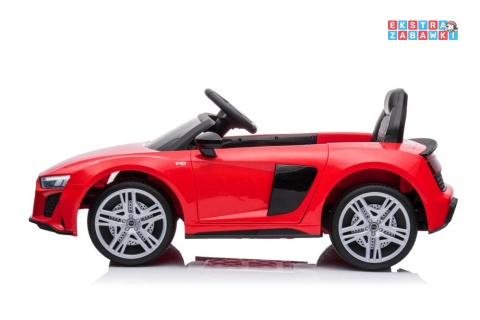 Czerwone Audi R8 Lift A300 na akumulator - 2x45W 12V/4.5Ah, pilot, EVA, ekoskóra, LED [9041]