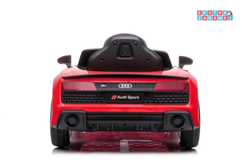 Czerwone Audi R8 Lift A300 na akumulator - 2x45W 12V/4.5Ah, pilot, EVA, ekoskóra, LED [9041]