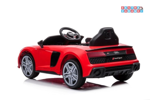 Czerwone Audi R8 Lift A300 na akumulator - 2x45W 12V/4.5Ah, pilot, EVA, ekoskóra, LED [9041]