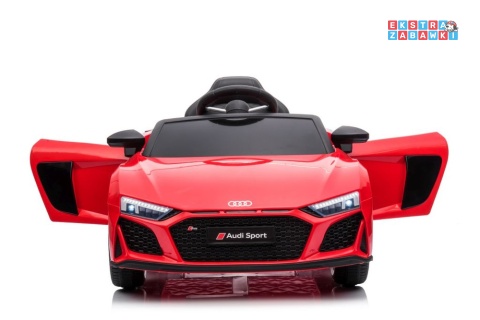 Czerwone Audi R8 Lift A300 na akumulator - 2x45W 12V/4.5Ah, pilot, EVA, ekoskóra, LED [9041]