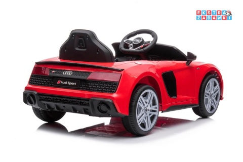 Czerwone Audi R8 Lift A300 na akumulator - 2x45W 12V/4.5Ah, pilot, EVA, ekoskóra, LED [9041]