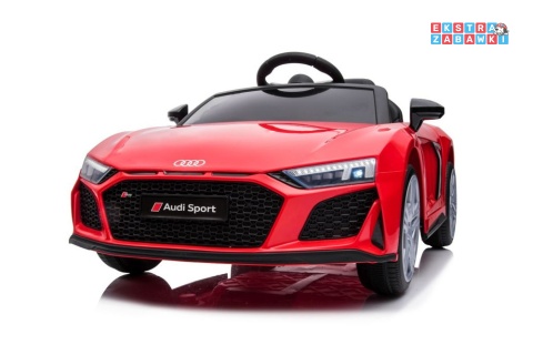 Czerwone Audi R8 Lift A300 na akumulator - 2x45W 12V/4.5Ah, pilot, EVA, ekoskóra, LED [9041]