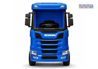 Niebieska Scania 500R HL698 na akumulator - 4x45W 24V/7Ah, EVA, pilot, LED, Bluetooth, automatyczny hamulec [20635]