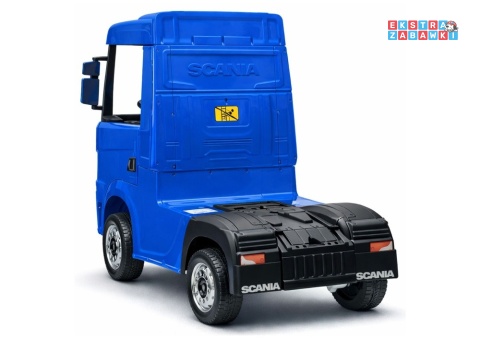 Niebieska Scania 500R HL698 na akumulator - 4x45W 24V/7Ah, EVA, pilot, LED, Bluetooth, automatyczny hamulec [20635]