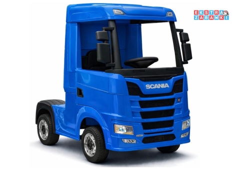 Niebieska Scania 500R HL698 na akumulator - 4x45W 24V/7Ah, EVA, pilot, LED, Bluetooth, automatyczny hamulec [20635]