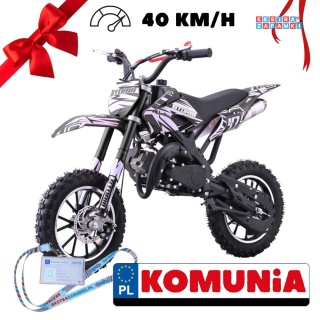 [DB701SE] Motocykl spalinowy STORM 49CC jednocylindrowy dwusuwowy - czarny [S]