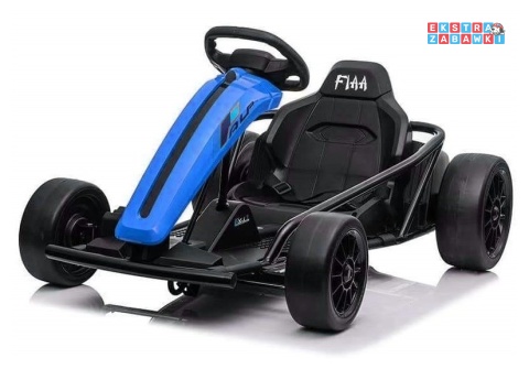 Niebieski gokart SX1968 z Driftem na akumulator - 2x100W 24V/7Ah, do 18 km/h, pasy, hamulec automatyczny [5199]