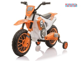 Pomarańczowy Motor XMX616 na akumulator - 2x35W 12V/7Ah, EVA, hamulec automatyczny, 2 prędkości - [9014]