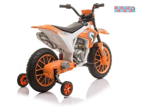 Pomarańczowy Motor XMX616 na akumulator - 2x35W 12V/7Ah, EVA, hamulec automatyczny, 2 prędkości - [9014]