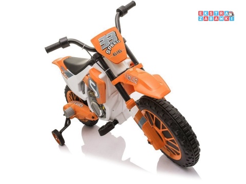 Pomarańczowy Motor XMX616 na akumulator - 2x35W 12V/7Ah, EVA, hamulec automatyczny, 2 prędkości - [9014]