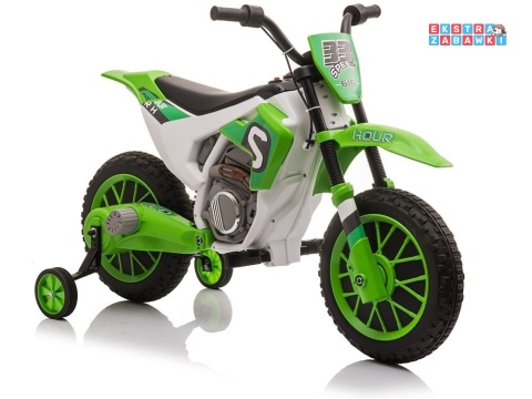 Zielony Motor XMX616 na akumulator - 2x35W 12V/7Ah, EVA, automatyczny hamulec, 6.5km/h - [9012]