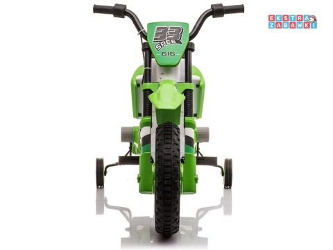Zielony Motor XMX616 na akumulator - 2x35W 12V/7Ah, EVA, automatyczny hamulec, 6.5km/h - [9012]