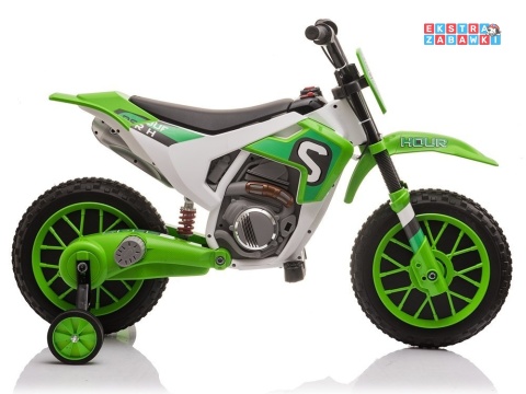 Zielony Motor XMX616 na akumulator - 2x35W 12V/7Ah, EVA, automatyczny hamulec, 6.5km/h - [9012]