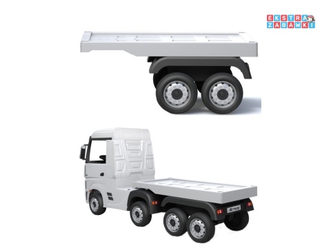 Biała naczepa do pojazdu HL358 Mercedes Scania Actros [7711]