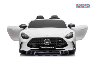 Biały Mercedes Benz GT63 AMG na akumulator - 4x200W 24V/7Ah, EVA, LED, Bluetooth, pilot [DK-GT63]