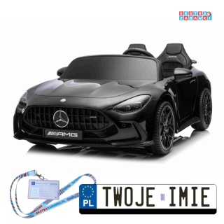 Czarny Mercedes Benz GT63 AMG na akumulator - 4x200W 24V/7Ah, EVA, LED, Bluetooth, pilot [DK-GT63]