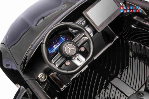 Mercedes Benz GT63 AMG na akumulator - czarny, 4x200W 24V/7Ah, EVA, LED, Bluetooth, pilot [DK-GT63]