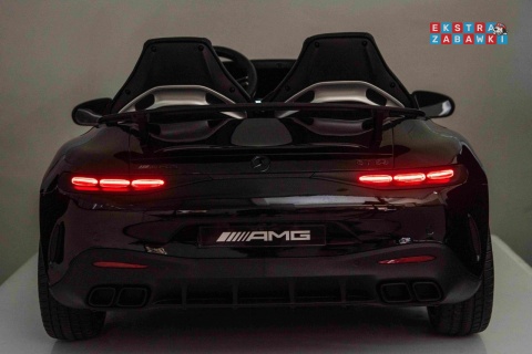 Mercedes Benz GT63 AMG na akumulator - czarny, 4x200W 24V/7Ah, EVA, LED, Bluetooth, pilot [DK-GT63]