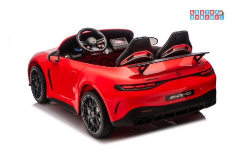 Czerwony Mercedes Benz GT63 AMG na akumulator - 4x200W 24V/7Ah, EVA, LED, Bluetooth, pilot [DK-GT63]