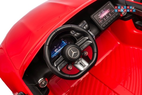 Czerwony Mercedes Benz GT63 AMG na akumulator - 4x200W 24V/7Ah, EVA, LED, Bluetooth, pilot [DK-GT63]
