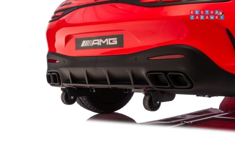 Czerwony Mercedes Benz GT63 AMG na akumulator - 4x200W 24V/7Ah, EVA, LED, Bluetooth, pilot [DK-GT63]