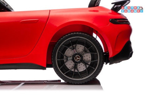 Czerwony Mercedes Benz GT63 AMG na akumulator - 4x200W 24V/7Ah, EVA, LED, Bluetooth, pilot [DK-GT63]