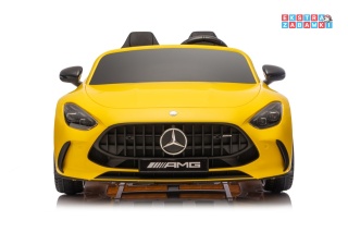 Żółty Mercedes Benz GT63 AMG na akumulator - 4x200W 24V/7Ah, EVA, LED, Bluetooth, pilot [DK-GT63]