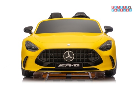 Żółty Mercedes Benz GT63 AMG na akumulator - 4x200W 24V/7Ah, EVA, LED, Bluetooth, pilot [DK-GT63]